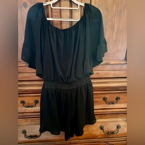 Elegant Black Women's Romper
